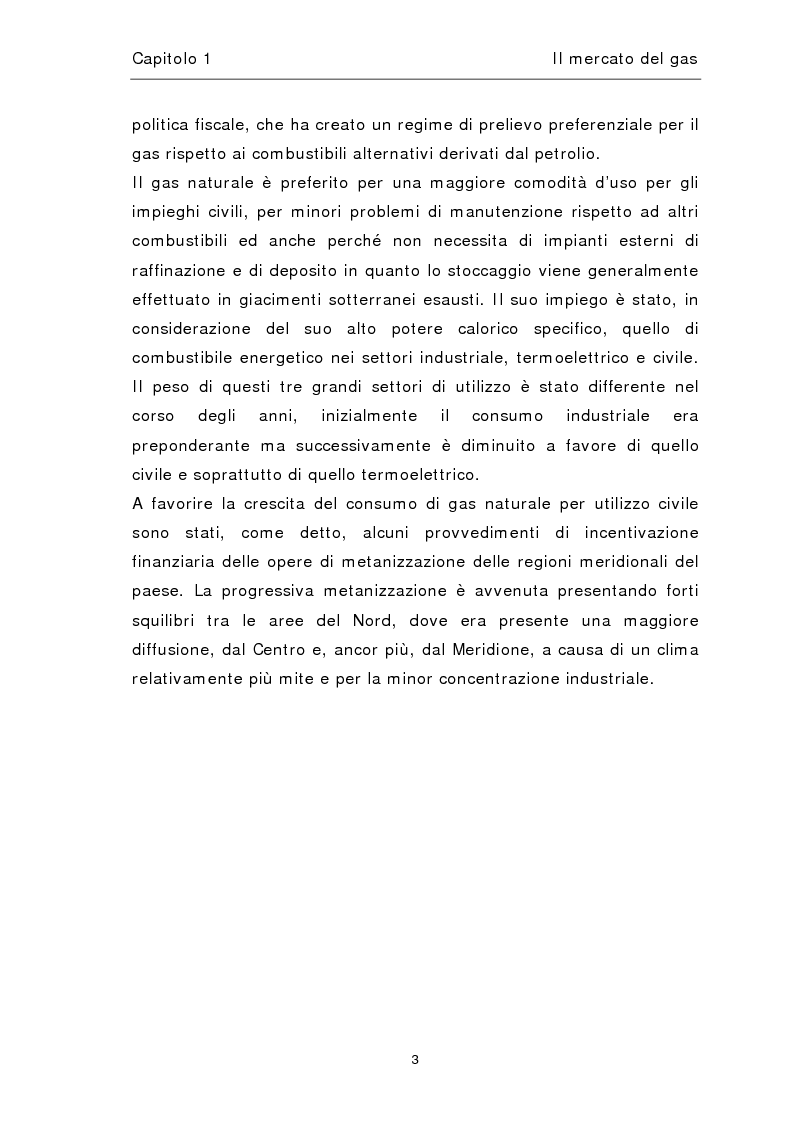 Anteprima della tesi: Liberalizzazione del mercato del gas, Pagina 7