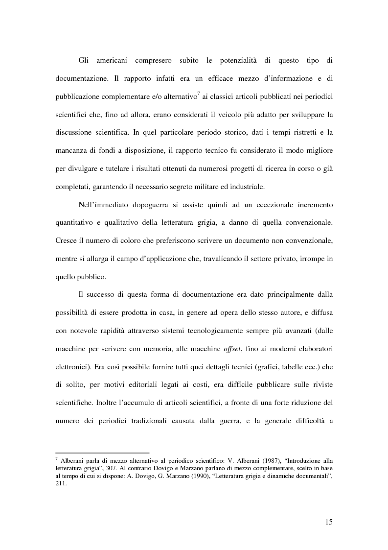 Anteprima della tesi: La letteratura ''grigia'' di fonte amministrativa, Pagina 12