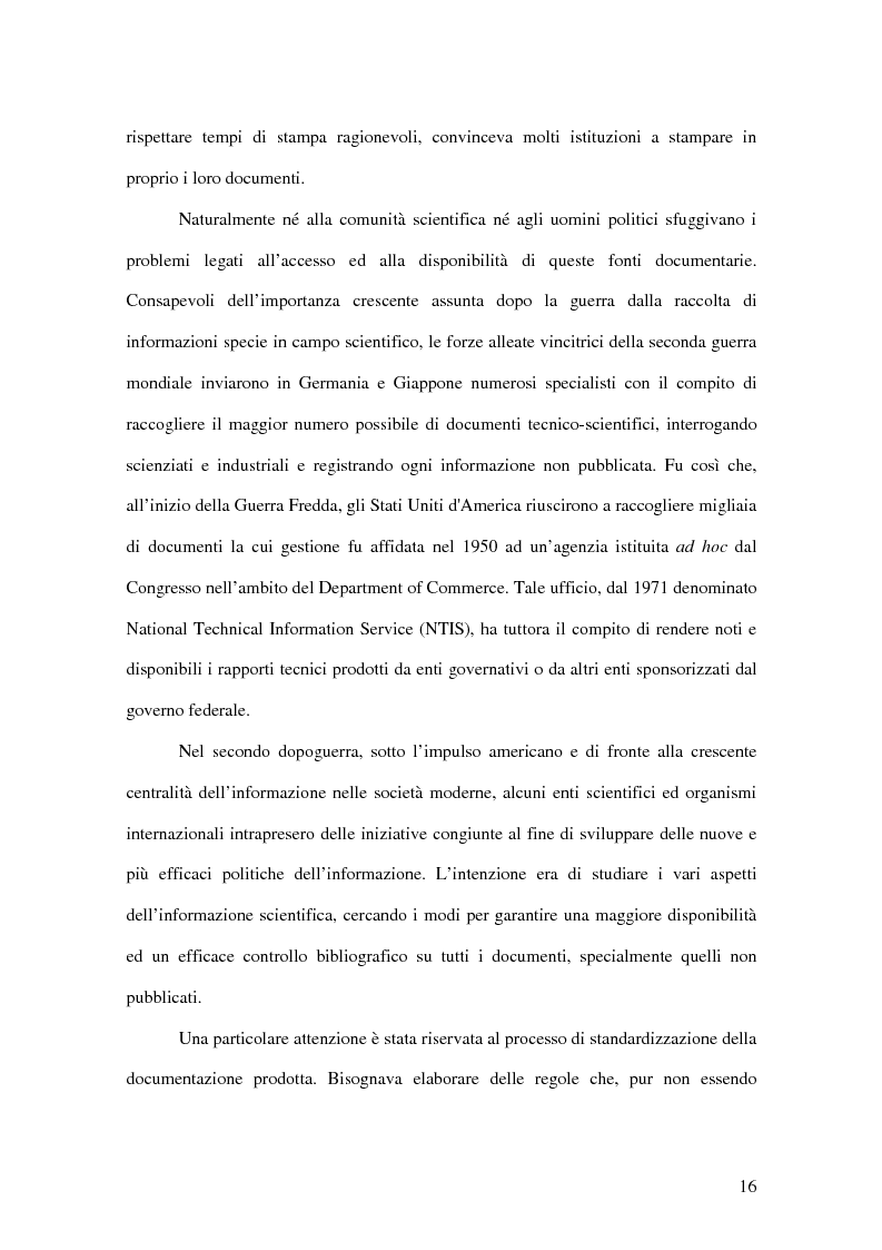 Anteprima della tesi: La letteratura ''grigia'' di fonte amministrativa, Pagina 13