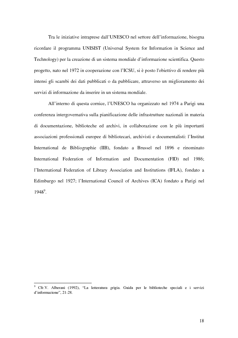 Anteprima della tesi: La letteratura ''grigia'' di fonte amministrativa, Pagina 15