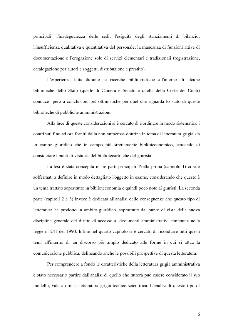 Anteprima della tesi: La letteratura ''grigia'' di fonte amministrativa, Pagina 3