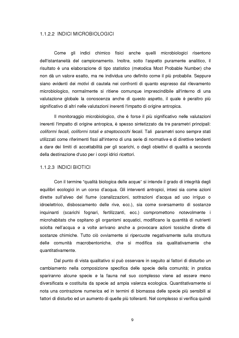 Anteprima della tesi: Applicazione dell'Indice di Funzionalità Fluviale nel fiume Fella e nel torrente Bartolo (Friuli Venezia Giulia), Pagina 8