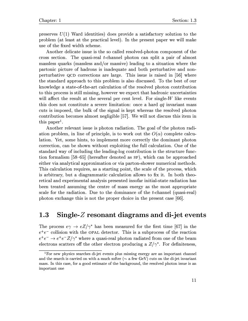 Anteprima della tesi: Electro-weak physics with forward dynamics at LEP, Pagina 11