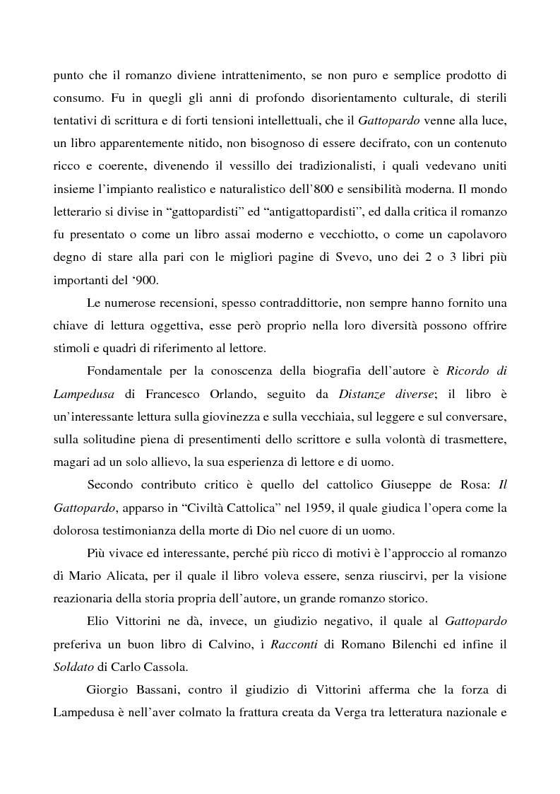 Anteprima della tesi: Il ''caso'' Tomasi di Lampedusa, Pagina 4