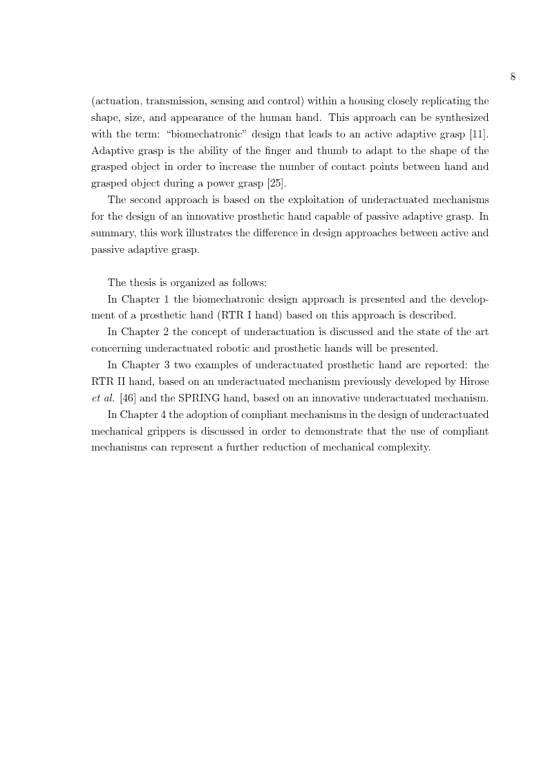 Anteprima della tesi: Hand prosthesis design: Enhancing grasping capabilities through mechanical features, Pagina 8