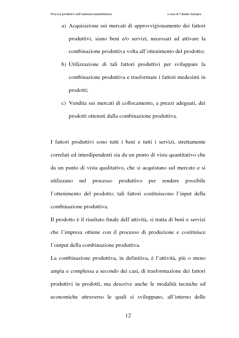 Anteprima della tesi: Processi produttivi nell'industria manifatturiera. Caso aziendale sistemi frenanti Bosch S.p.a., Pagina 5