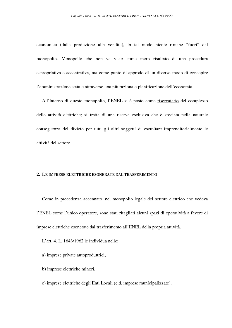 Anteprima della tesi: La liberalizzazione del settore elettrico, Pagina 10