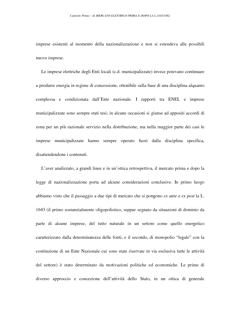 Anteprima della tesi: La liberalizzazione del settore elettrico, Pagina 14