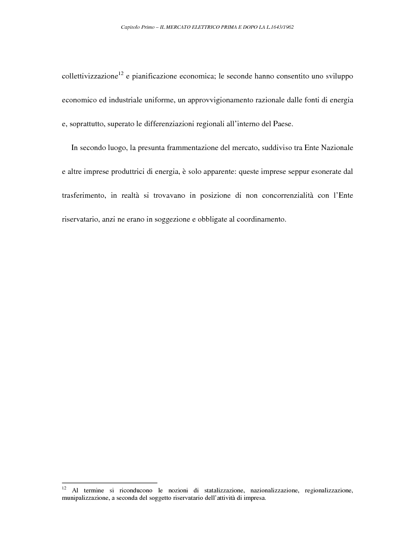 Anteprima della tesi: La liberalizzazione del settore elettrico, Pagina 15