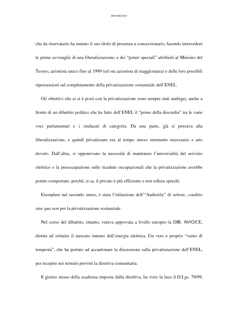 Anteprima della tesi: La liberalizzazione del settore elettrico, Pagina 3