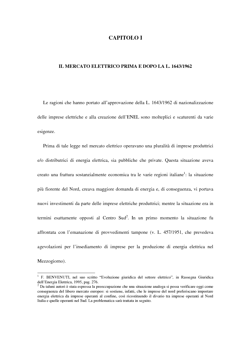 Anteprima della tesi: La liberalizzazione del settore elettrico, Pagina 5