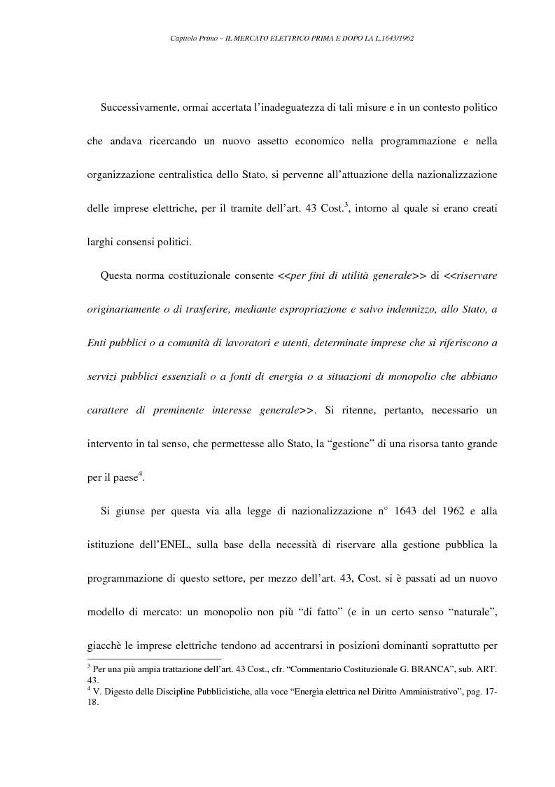 Anteprima della tesi: La liberalizzazione del settore elettrico, Pagina 6