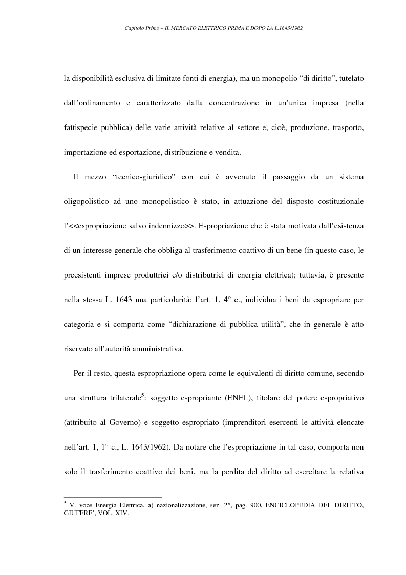 Anteprima della tesi: La liberalizzazione del settore elettrico, Pagina 7