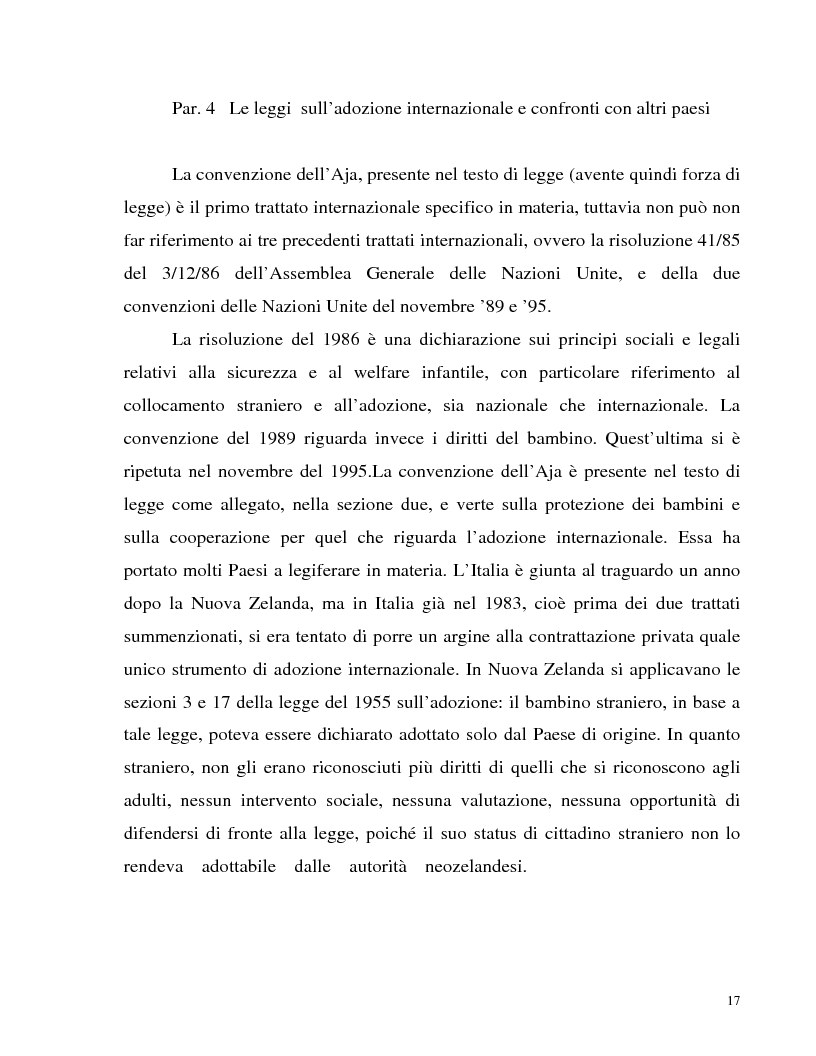 Anteprima della tesi: Adozione internazionale: Italia e nuova Zelanda a confronto, Pagina 15