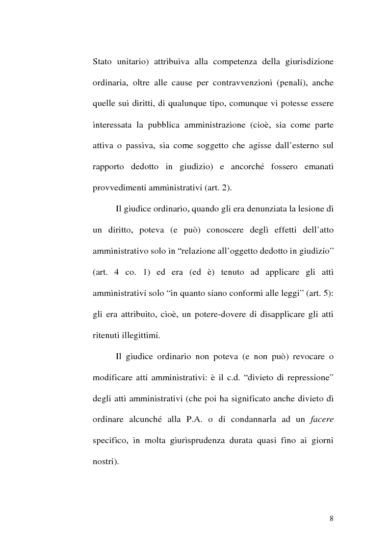 Anteprima della tesi: L'ottemperanza alle decisioni del giudice amministrativo dopo la legge n. 205 del 2000, Pagina 5