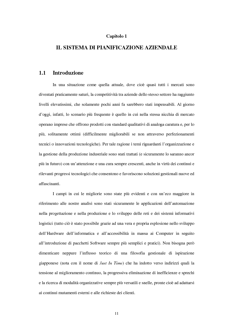 Anteprima della tesi: L'utilizzo del sistema informativo Sap R/3 per la programmazione e il controllo della produzione industriale: training e formazione del personale, Pagina 5