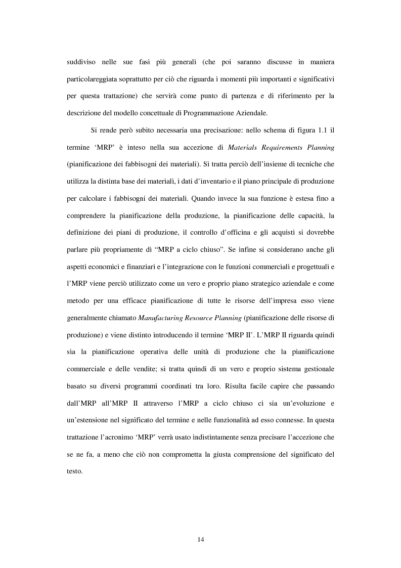 Anteprima della tesi: L'utilizzo del sistema informativo Sap R/3 per la programmazione e il controllo della produzione industriale: training e formazione del personale, Pagina 8