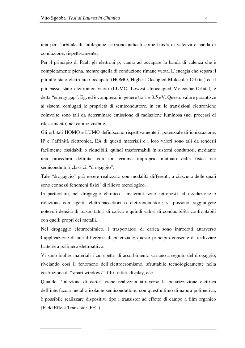 Anteprima della tesi: Metodologie di funzionalizzazione di composti organici coniugati: sintesi di sistemi modello, Pagina 3