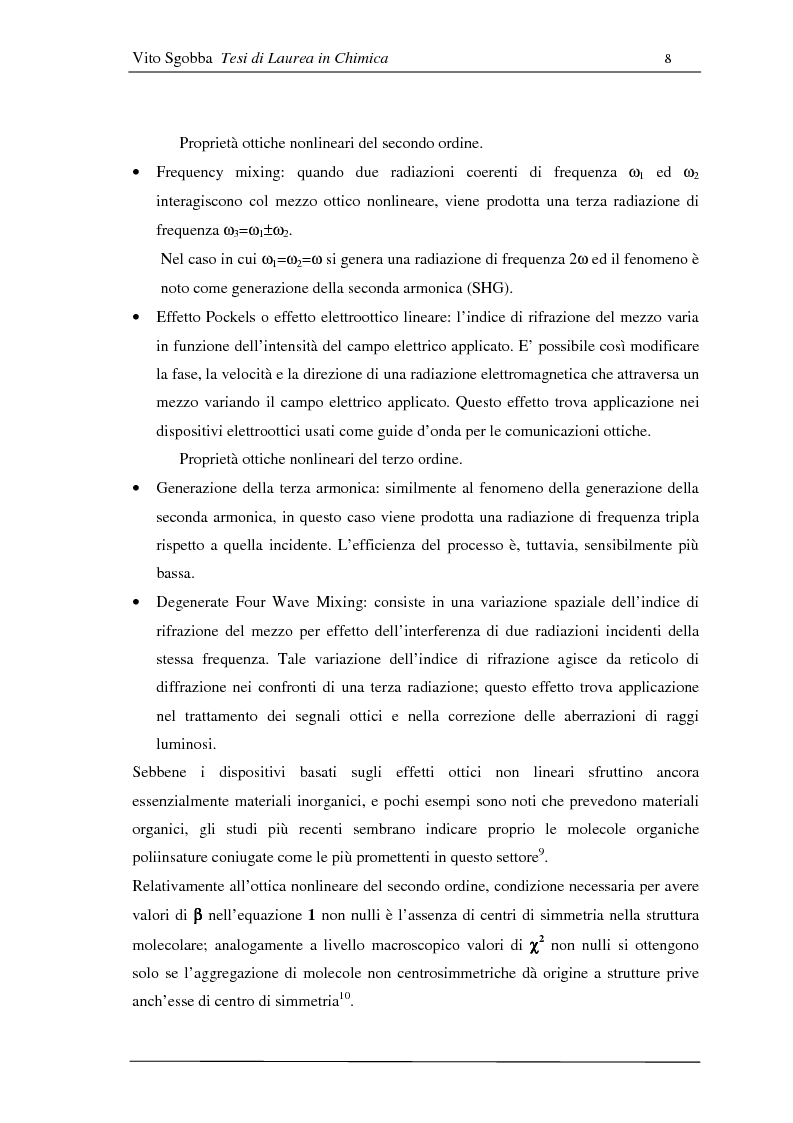 Anteprima della tesi: Metodologie di funzionalizzazione di composti organici coniugati: sintesi di sistemi modello, Pagina 7