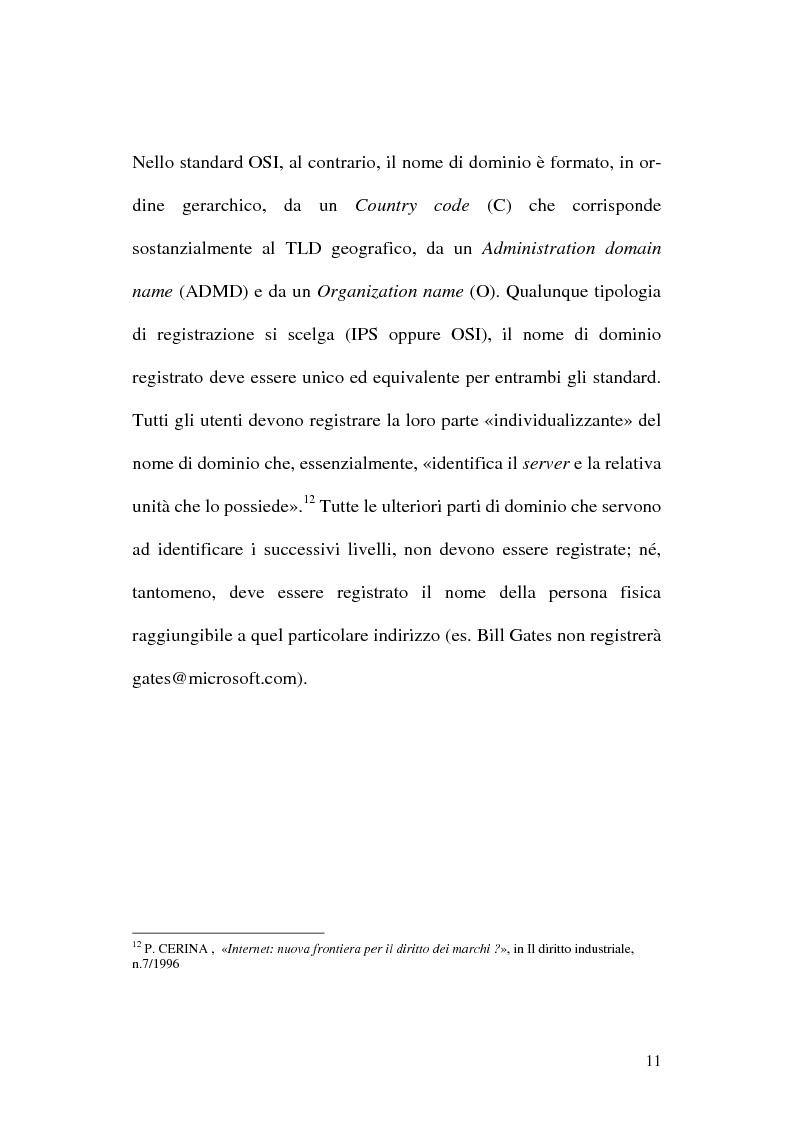 Anteprima della tesi: La tutela del nome di dominio, Pagina 14