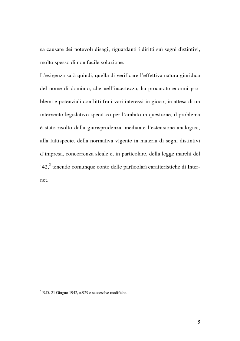 Anteprima della tesi: La tutela del nome di dominio, Pagina 8