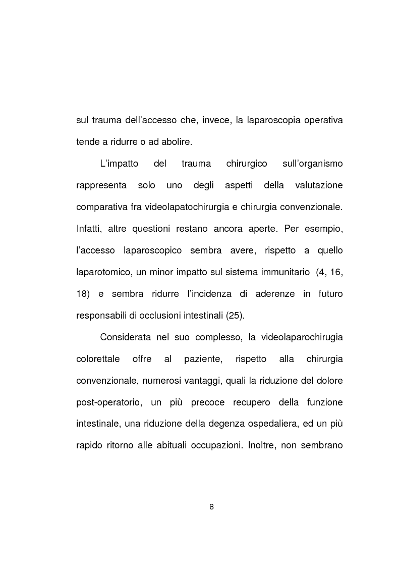 Anteprima della tesi: La chirurgia laparoscopica del cancro del retto, Pagina 6