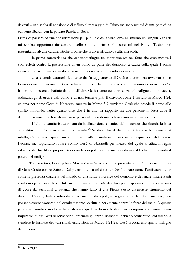 Anteprima della tesi: L'esorcismo. Confronto storico e interpretazione teologica dei rituali esorcistici per ossessi, Pagina 13