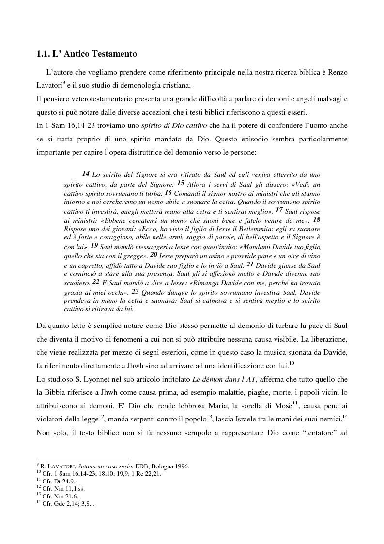 Anteprima della tesi: L'esorcismo. Confronto storico e interpretazione teologica dei rituali esorcistici per ossessi, Pagina 8