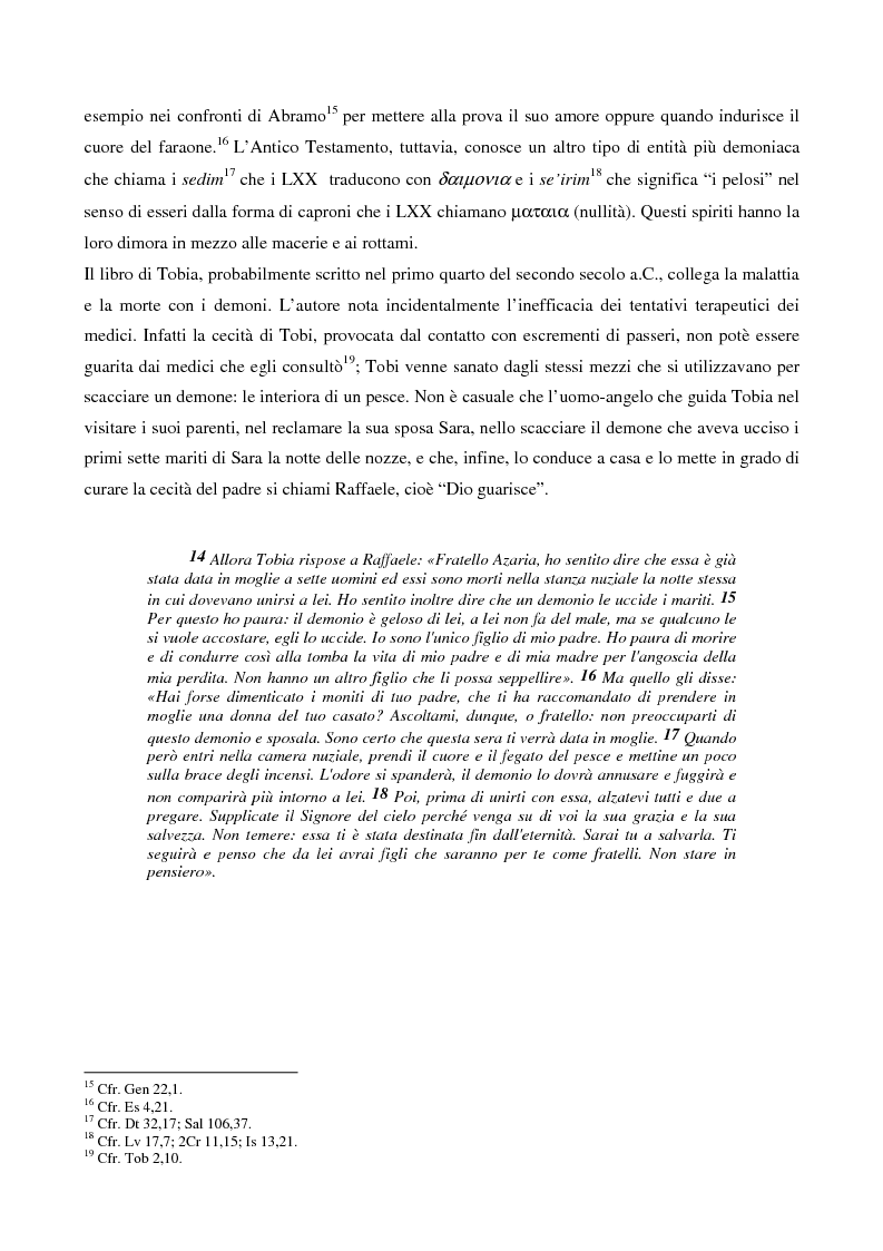 Anteprima della tesi: L'esorcismo. Confronto storico e interpretazione teologica dei rituali esorcistici per ossessi, Pagina 9