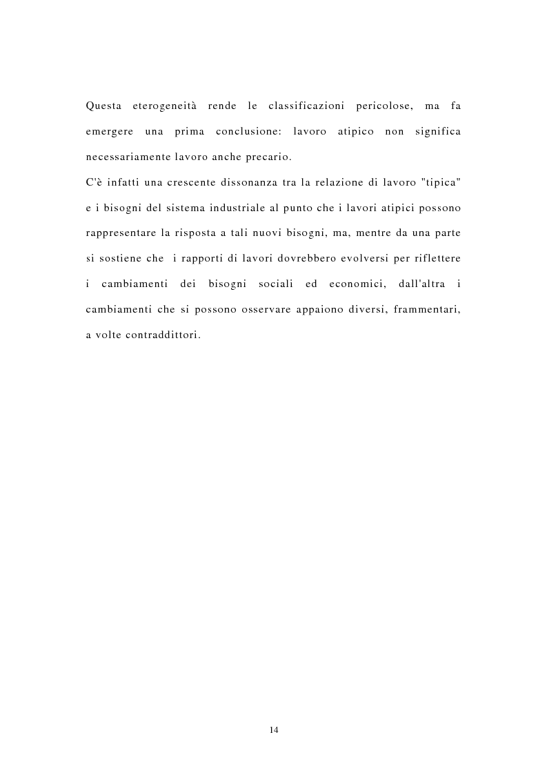 Anteprima della tesi: I contratti di lavoro atipici: conseguenze sulla domanda di lavoro, Pagina 7