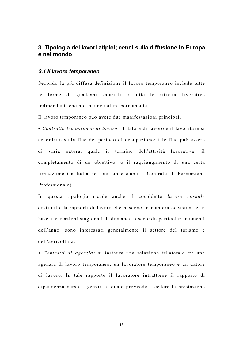 Anteprima della tesi: I contratti di lavoro atipici: conseguenze sulla domanda di lavoro, Pagina 8