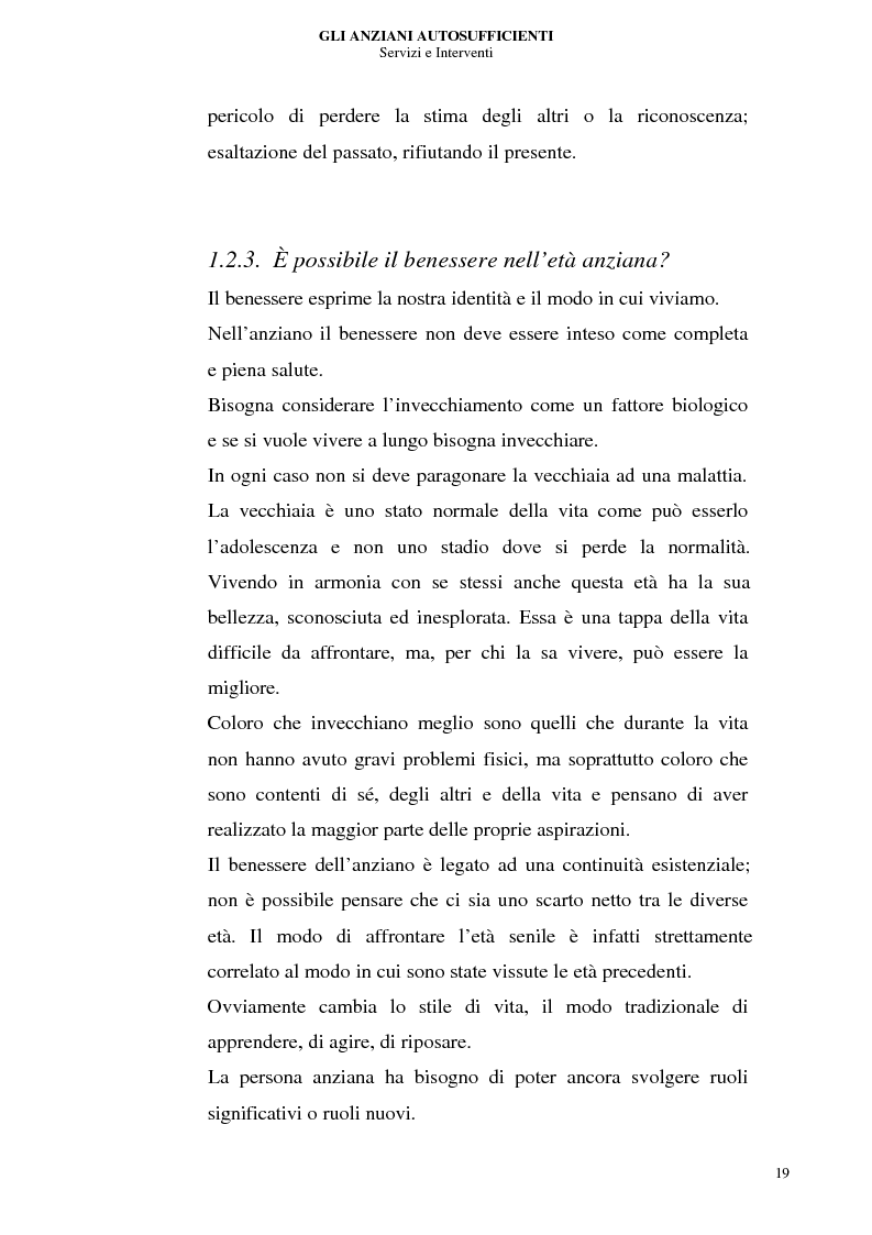 Anteprima della tesi: Gli anziani autosufficienti: servizi e interventi, Pagina 15