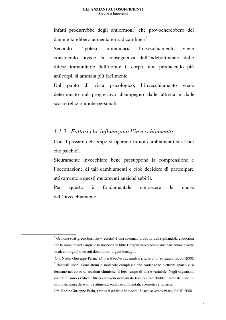 Anteprima della tesi: Gli anziani autosufficienti: servizi e interventi, Pagina 4