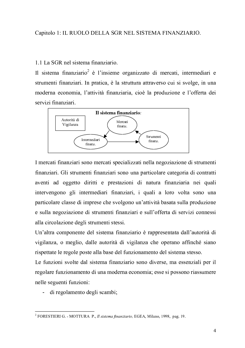 Anteprima della tesi: L'organizzazione e la gestione delle società di gestione del risparmio, Pagina 4