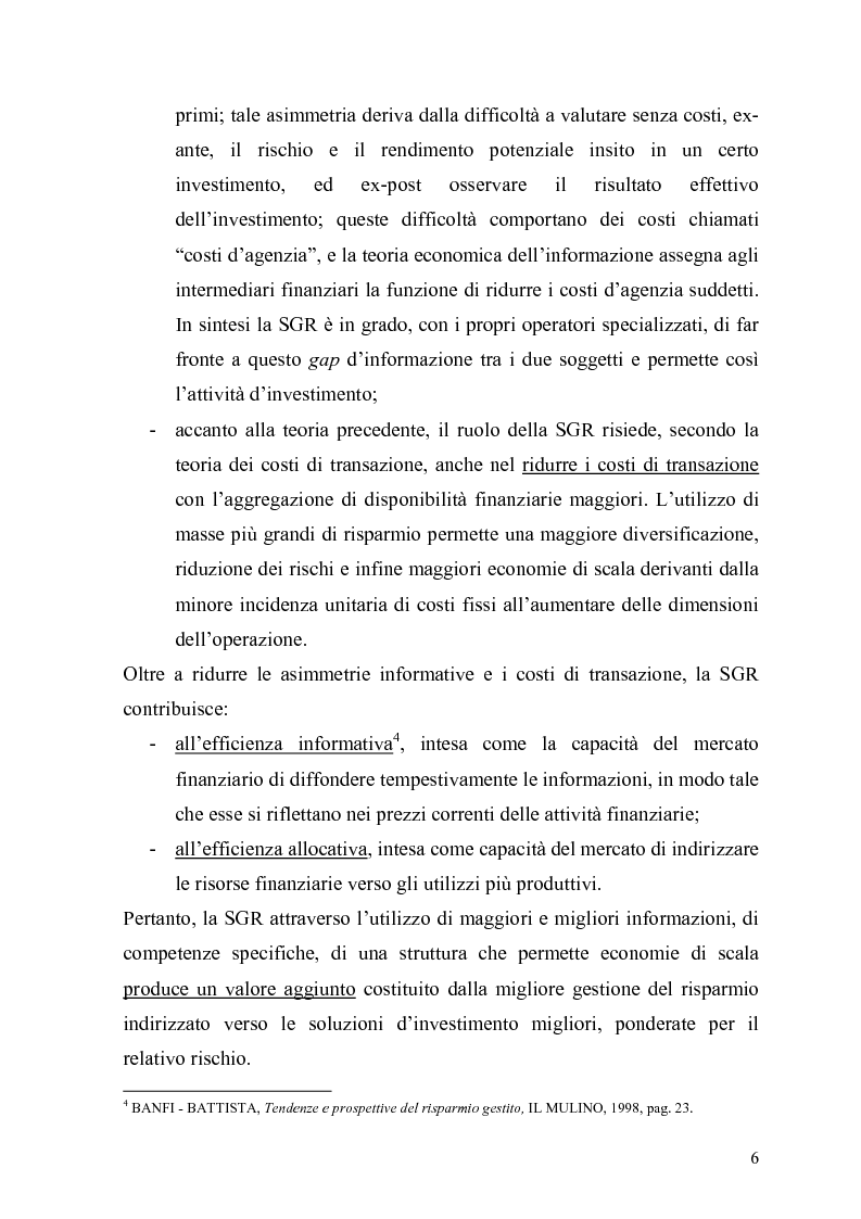 Anteprima della tesi: L'organizzazione e la gestione delle società di gestione del risparmio, Pagina 6