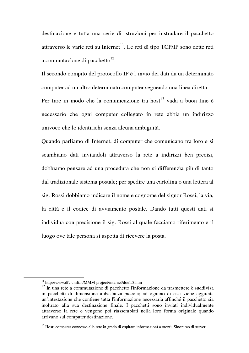 Anteprima della tesi: Domain name e la tutela del marchio, Pagina 10