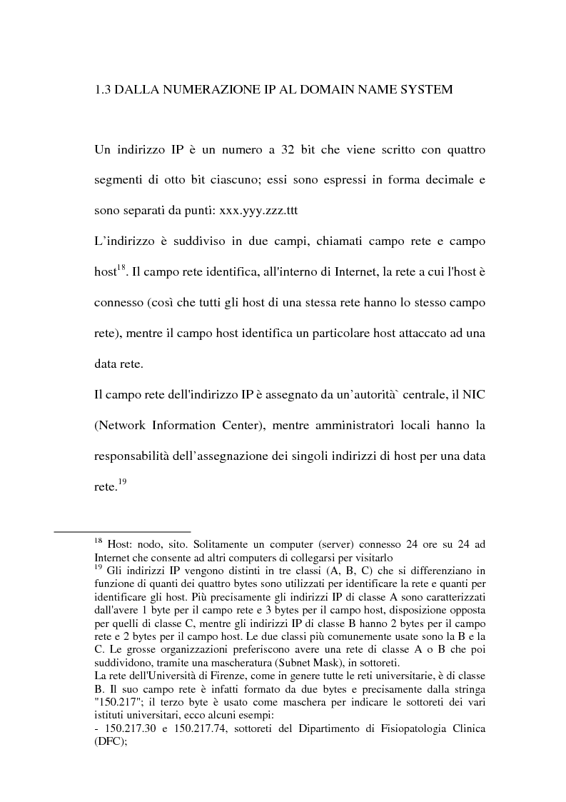 Anteprima della tesi: Domain name e la tutela del marchio, Pagina 13