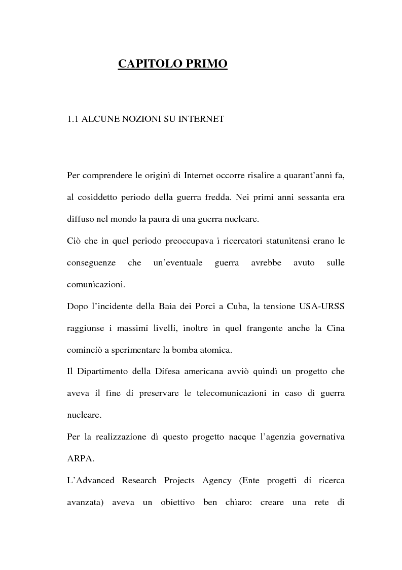 Anteprima della tesi: Domain name e la tutela del marchio, Pagina 4