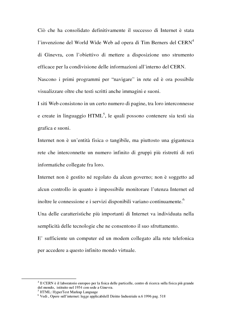 Anteprima della tesi: Domain name e la tutela del marchio, Pagina 7