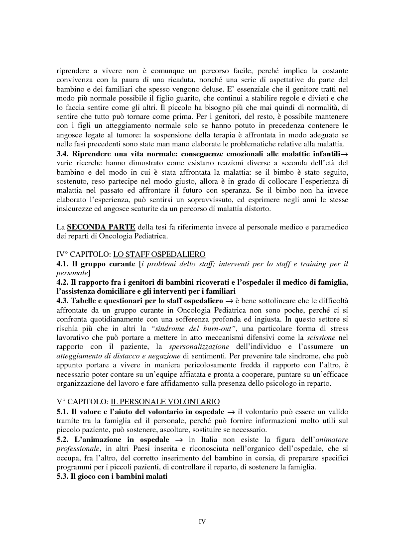 Anteprima della tesi: I problemi dei genitori di bambini oncologici di fronte alla malattia: ricerche e prospettive, Pagina 4