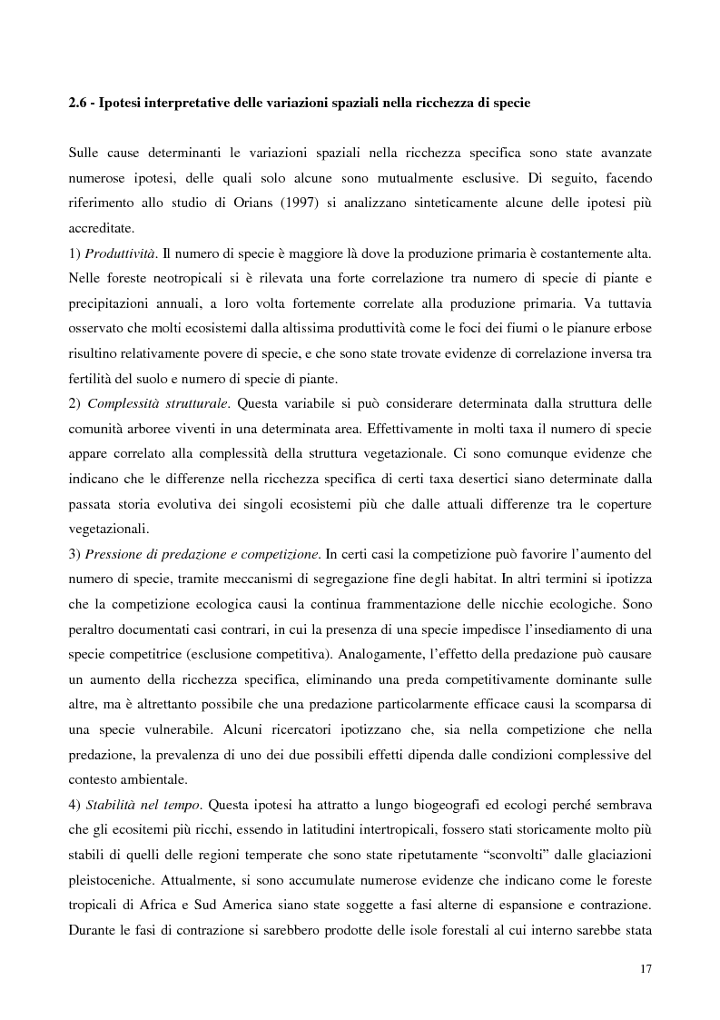 Anteprima della tesi: Biodiversità e biogeografia dei molluschi marini italiani: modelli di analisi a fini conservazionistici, Pagina 12