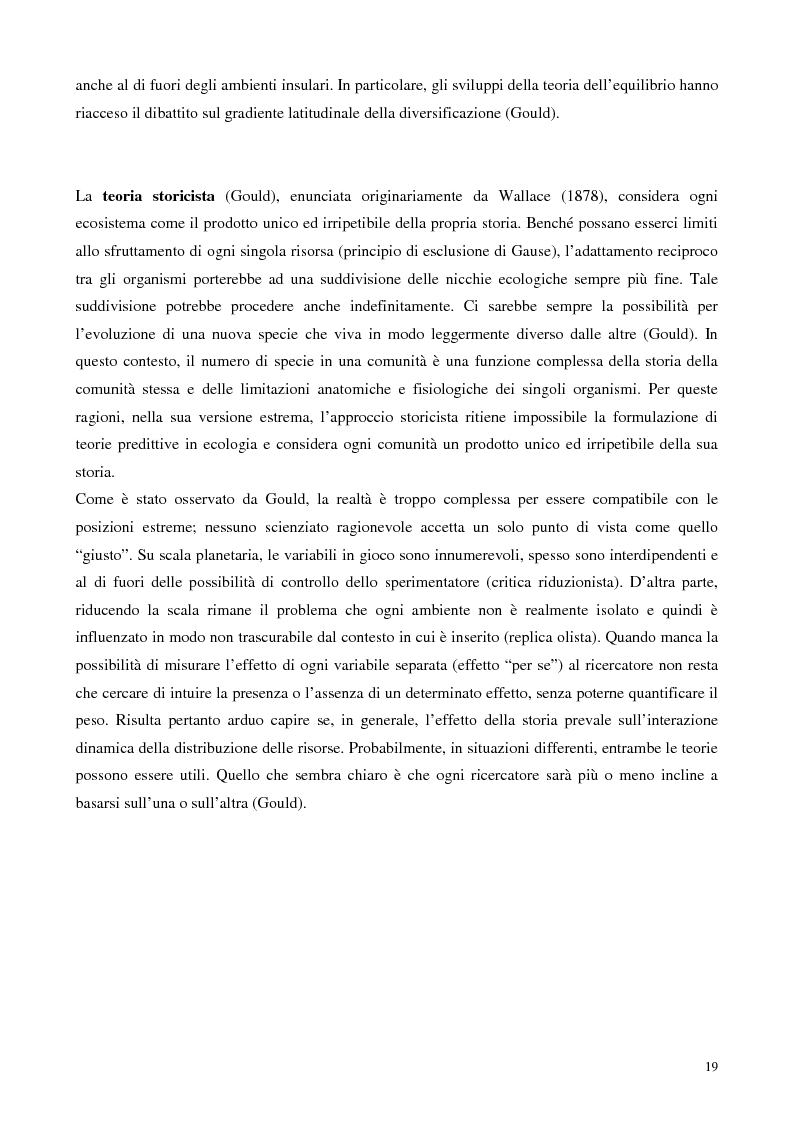 Anteprima della tesi: Biodiversità e biogeografia dei molluschi marini italiani: modelli di analisi a fini conservazionistici, Pagina 14