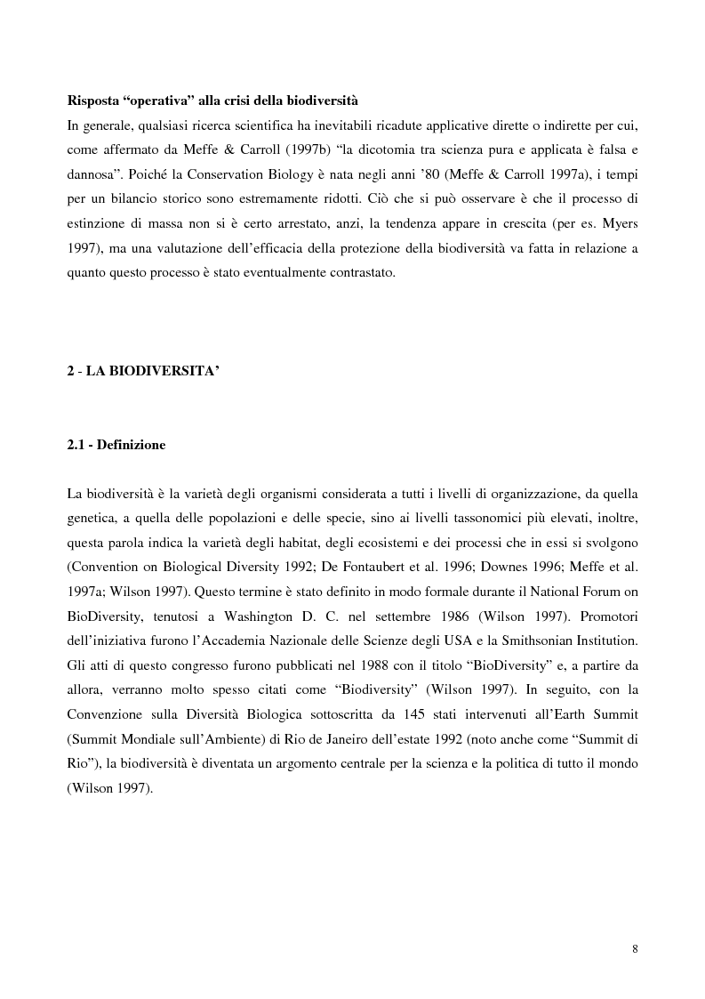 Anteprima della tesi: Biodiversità e biogeografia dei molluschi marini italiani: modelli di analisi a fini conservazionistici, Pagina 3