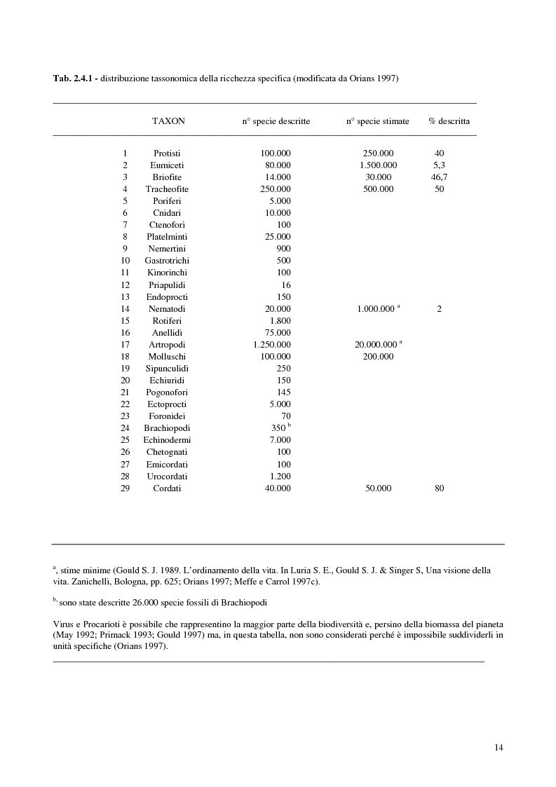 Anteprima della tesi: Biodiversità e biogeografia dei molluschi marini italiani: modelli di analisi a fini conservazionistici, Pagina 9