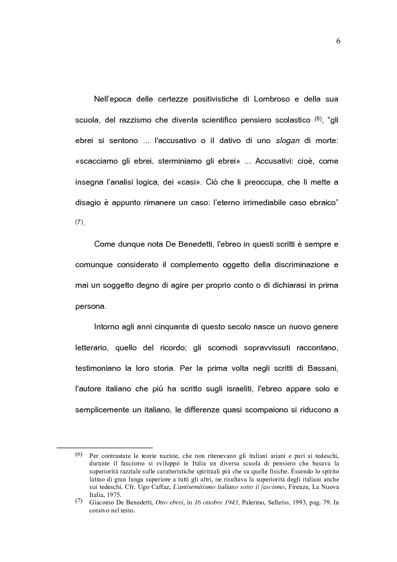 Anteprima della tesi: L'immagine letteraria dell'ebreo: da ''oggetto'' a ''soggetto'', Pagina 4