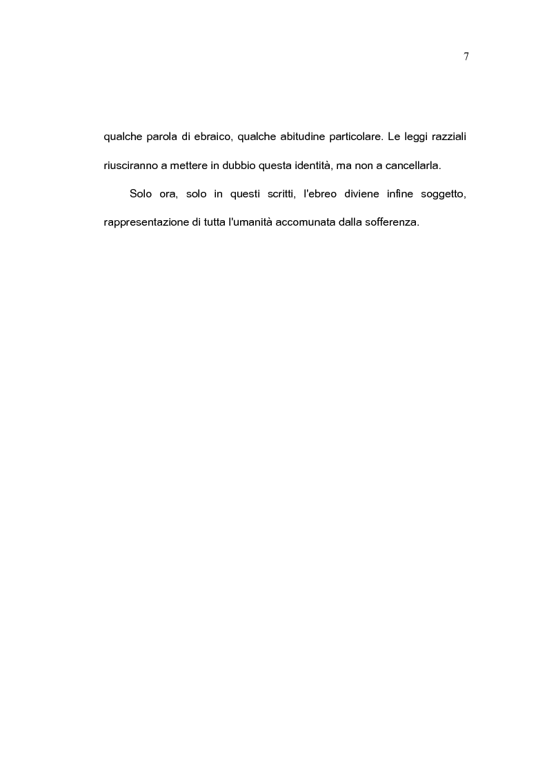 Anteprima della tesi: L'immagine letteraria dell'ebreo: da ''oggetto'' a ''soggetto'', Pagina 5
