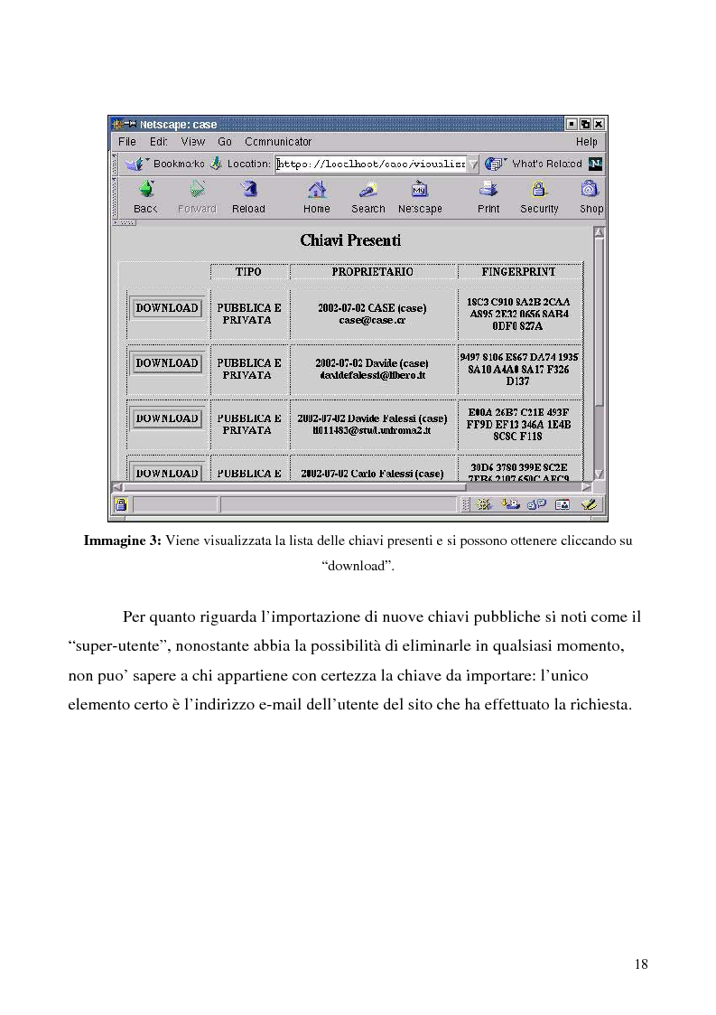 Anteprima della tesi: Sistema di posta elettronica certificato per l'invio e la ricezione di documenti e moduli Certified And Secured E-Governance (C.A.S.E.), Pagina 15