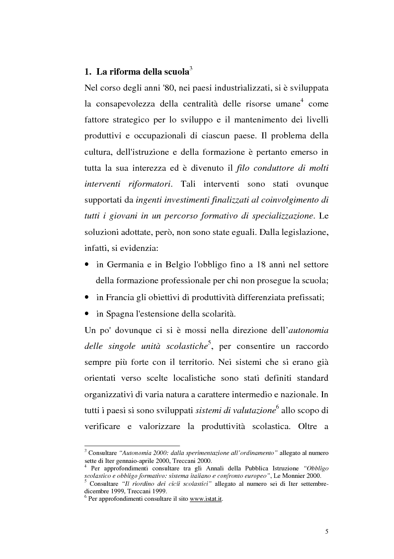 Anteprima della tesi: Alcune linee di riforma del Welfare State: il sistema scolastico e universitario, Pagina 2