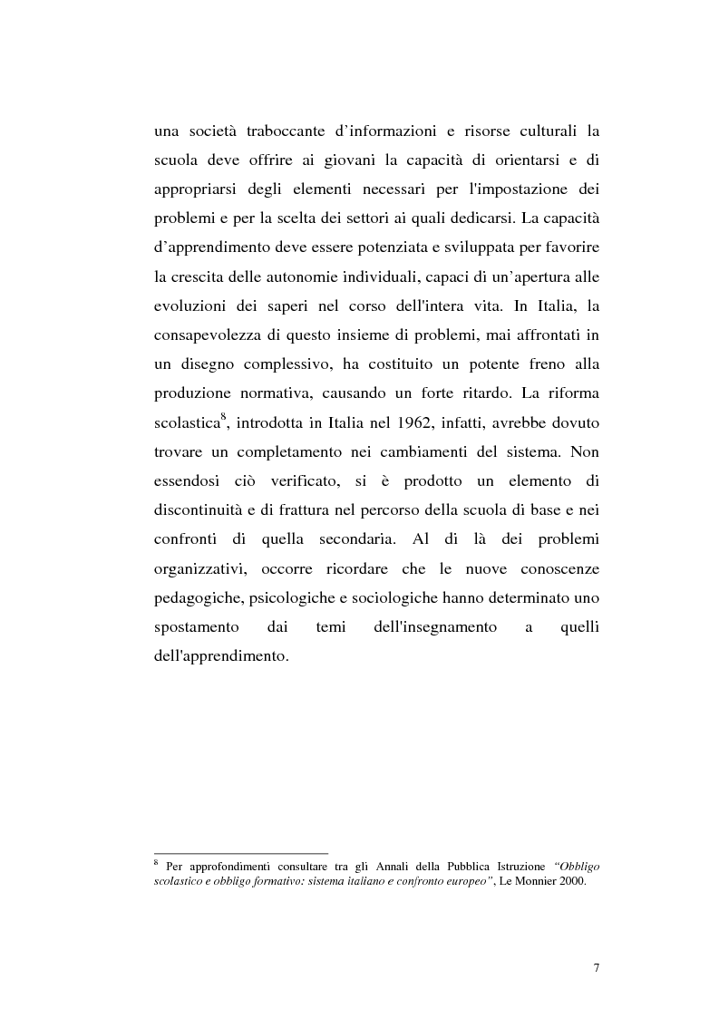 Anteprima della tesi: Alcune linee di riforma del Welfare State: il sistema scolastico e universitario, Pagina 4