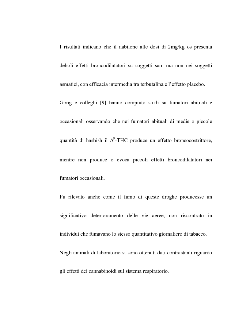 Anteprima della tesi: Controllo dell'attività bronchiale da parte dei cannabinoidi endogeni, Pagina 9